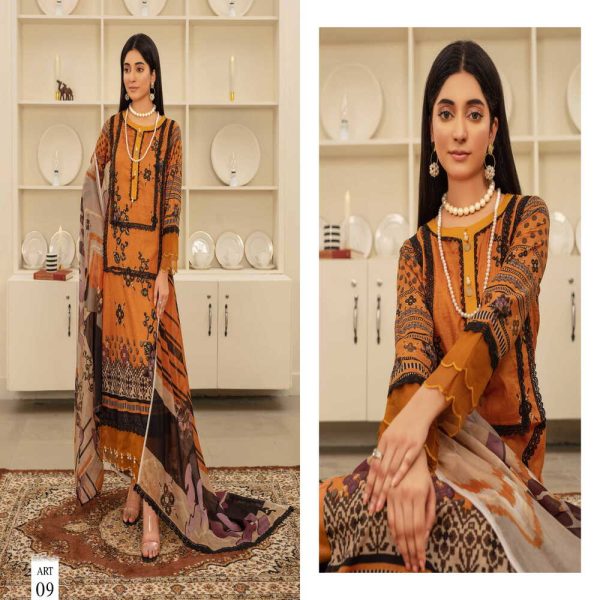 3 PC Printed Lawn D10 - Image 3