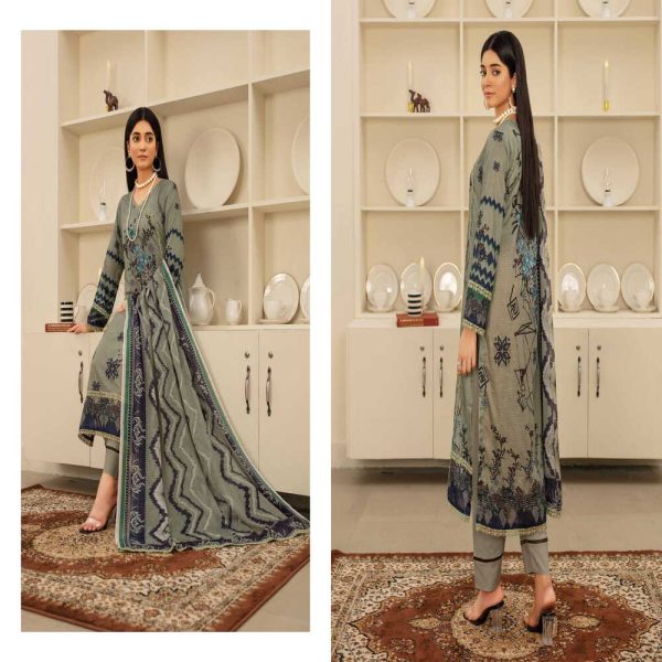 3 PC Printed Lawn D1 - Image 3