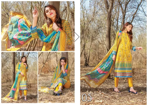 3 PC Embroidered lawn - Image 2