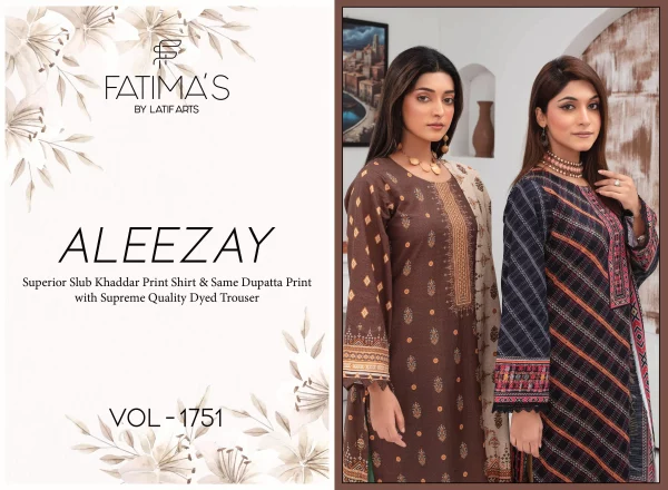 3 PC Printed Slub Khaddar - Image 6