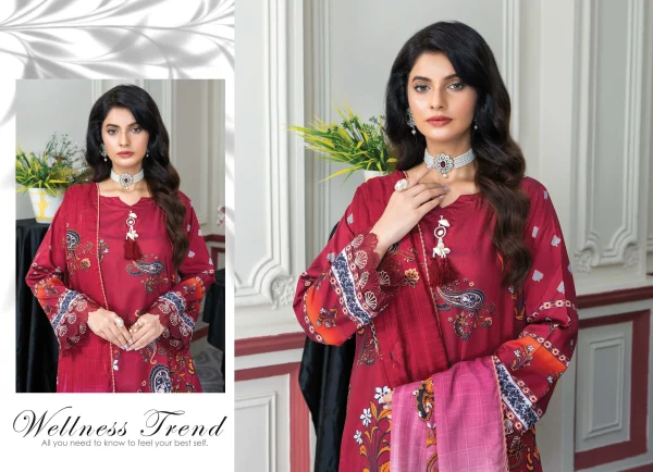 3 PC Digital Printed Viscose - Image 3