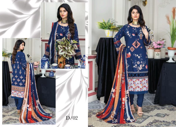 3 PC Digital Printed Viscose - Image 3