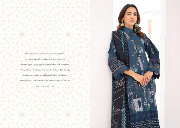 3 PC Digital Printed Soft Khaddar - Image 2