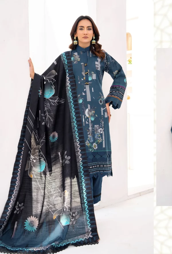 3 PC Digital Printed Soft Khaddar