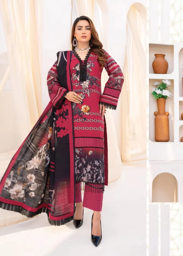 3 PC Digital Printed Soft Khaddar