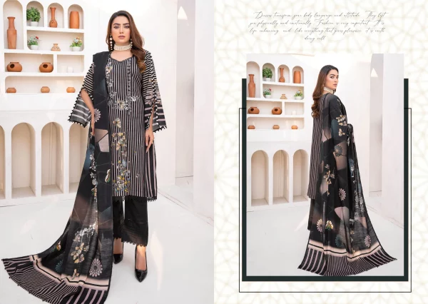 3 PC Digital Printed Soft Khaddar - Image 3