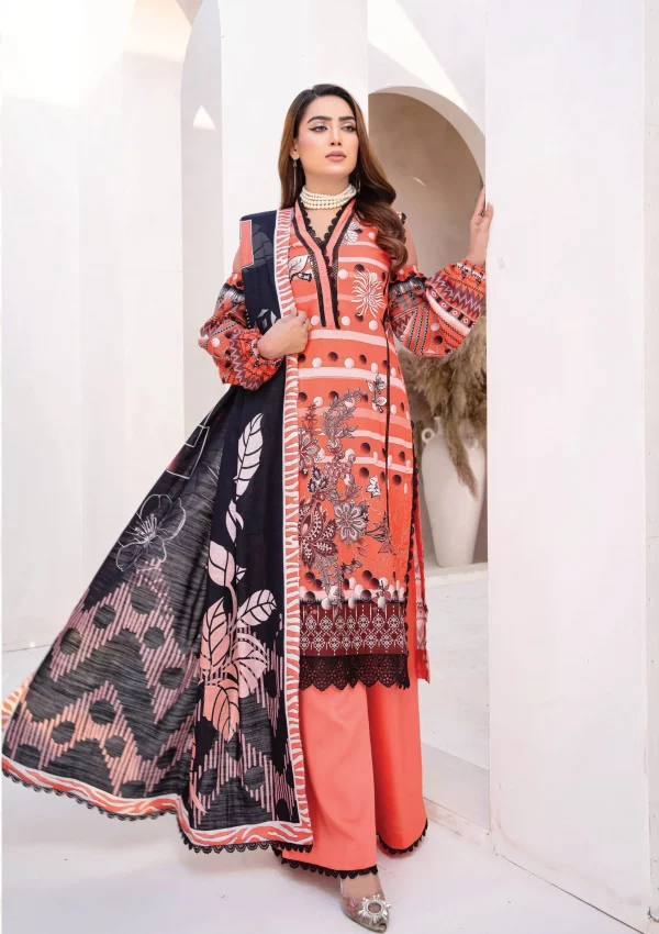 3 PC Digital Printed Soft Khaddar